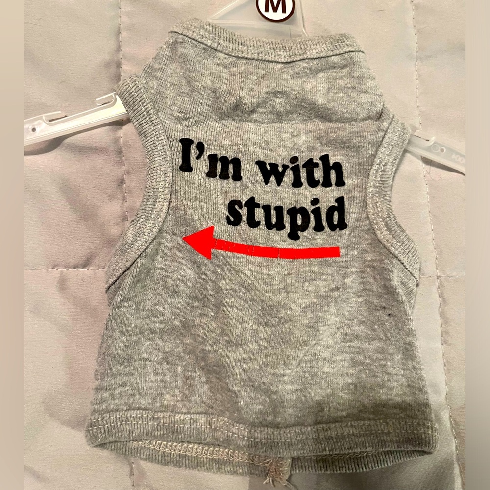 Surf Style Gray Dog Tank Top